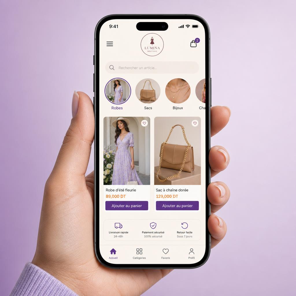 Votre boutique sur mobile